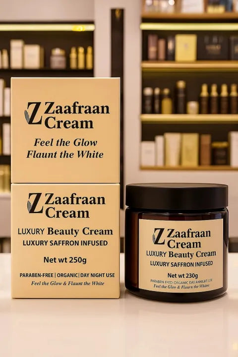 Korean Zaffarani Whitening Cream – Brightening & Skin-Tone Correcting Moisturizer with Saffron Extract for Glowing, Even, Radiant Skin | Daily Face & Body Cream 500gram